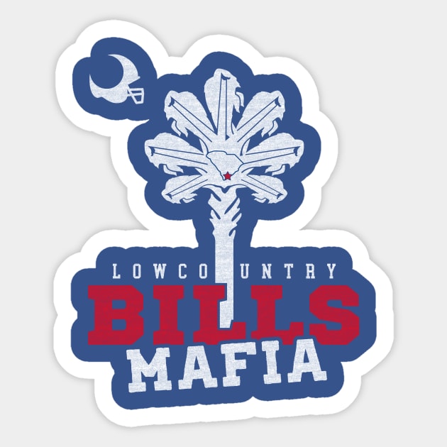 Palmetto State of Mafia - Blue Sticker by Lowcountry Bills Mafia